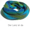 Farbe: Der Lenz ist da Loopschal handgestrickt