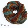 Farbe: Flussbett Loopschal handgestrickt