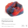 Farbe: Herbstsonne Loopschal handgestrickt