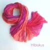Farbe: Hibiskus Seidentuch Crinkle