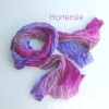 Farbe: Hortensie Seidentuch Crinkle