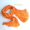 Farbe: Mandarin Seidentuch Crinkle