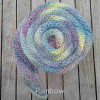 Farbe: Rainbow  Zipfelschal handgestrickt