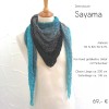 Farbe: Sayama Dreieckstuch handgehäkelt, zzgl. 30,-€
