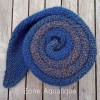 Farbe: Zone Aquatique Zipfelschal handgestrickt
