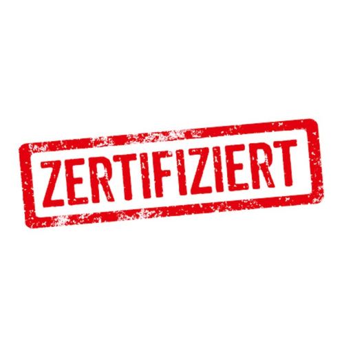 Roter Stempelabdruck &#039;zertifiziert&#039;