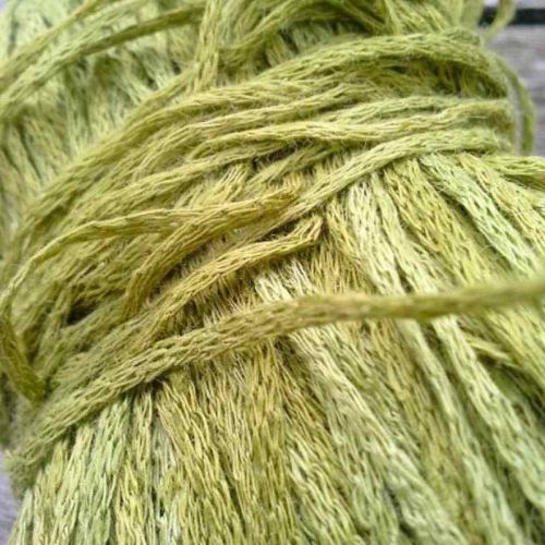 Gestricktes Bändchengarn in schilf aus reinem Leinen