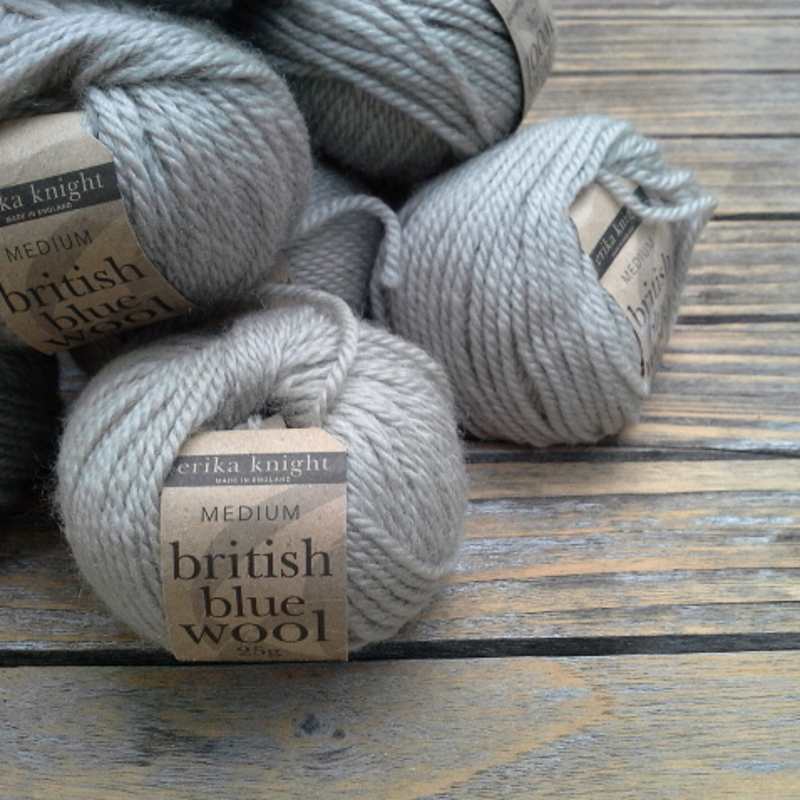 Vollbild Kleine 25 g Knäuel der britisch blue wool von Erika Knight in der Farbe fawn - sand