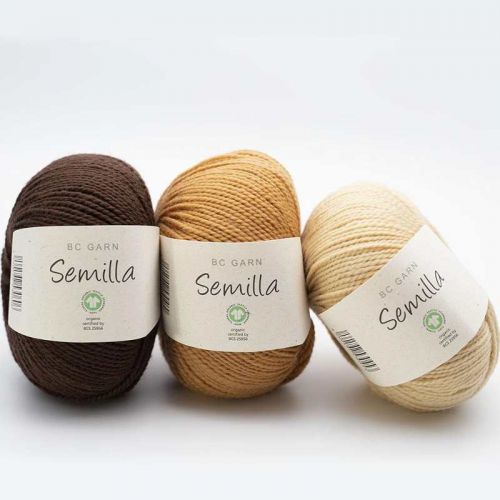 3 Knäuel Semilla in Naturfarben