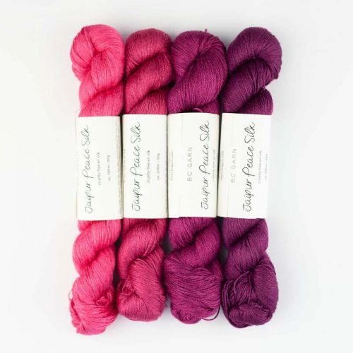 4 Stänge Peace-Silk in Rottönen