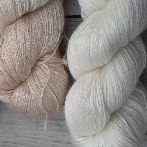 2 Stränge Kulu in naturweiß und beige