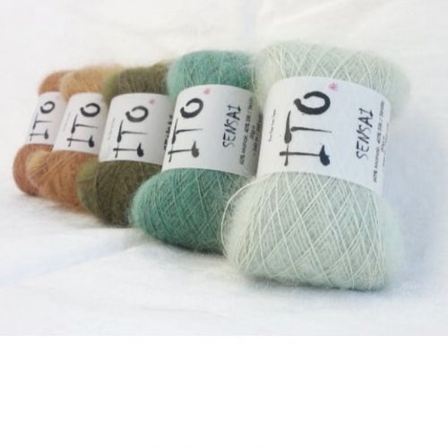 5 Knäuel ITO Sensai - Mohair mit Seide