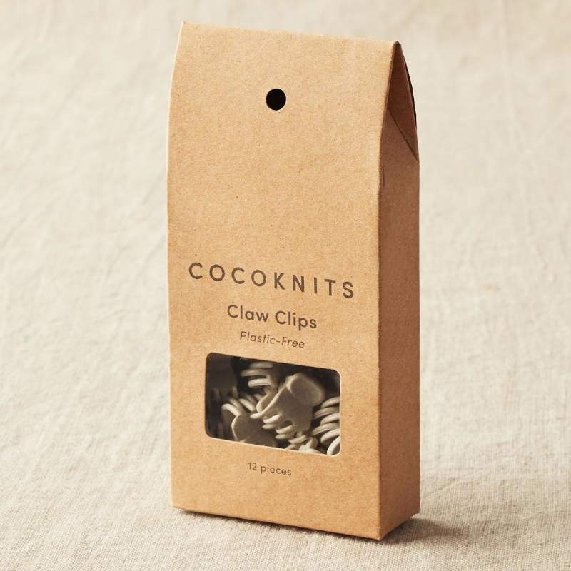 Vollbild Claw Clips biologisch abbaubar in beige in Papierverpackung